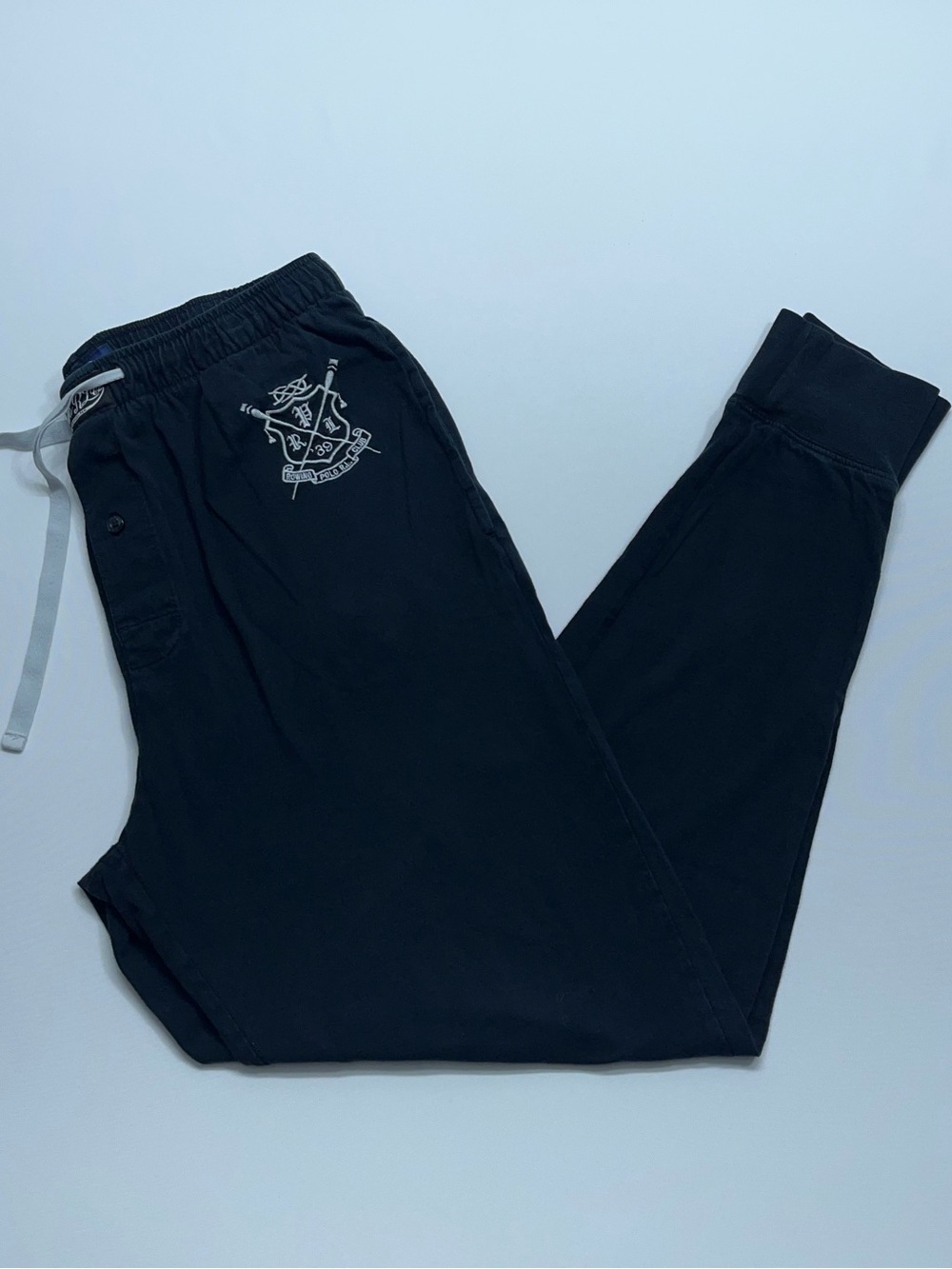 Polo Ralph Lauren Sleepwear Pants Mens Size Medium Black Polo RL Rowing Club